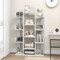 Costway 1/2 PCS Bookshelf Tree-Shaped Bookcase with 13 Storage Shelf Rustic Industrial Style White/Coffee